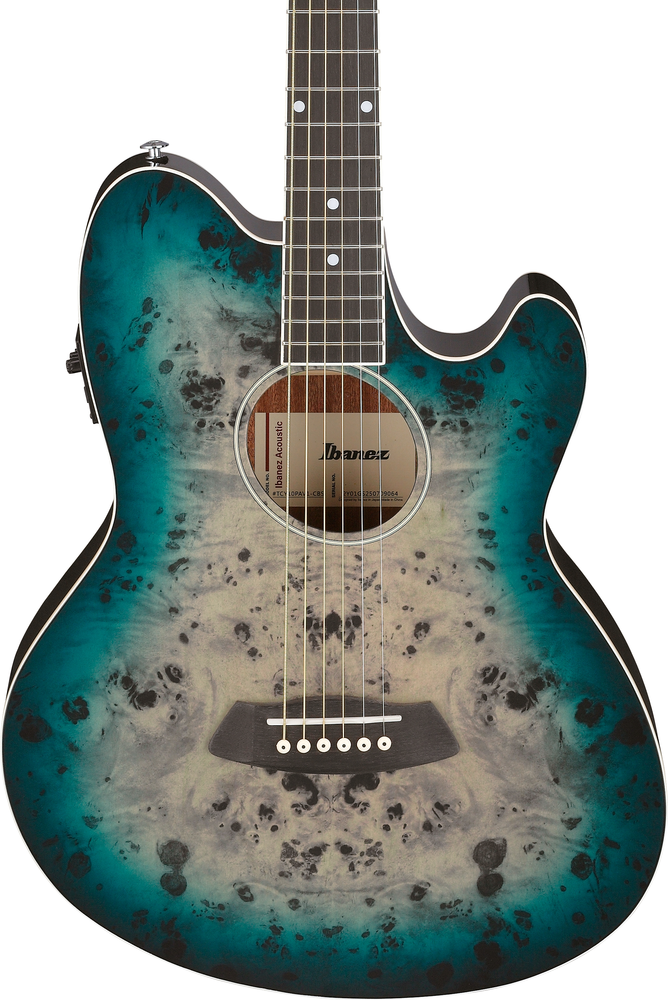 Ibanez TCY10PA Acoustic Guitar - Cosmic Blue Starburst High Gloss