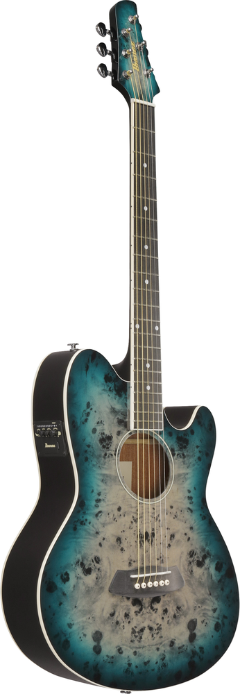 Ibanez TCY10PA Acoustic Guitar - Cosmic Blue Starburst High Gloss