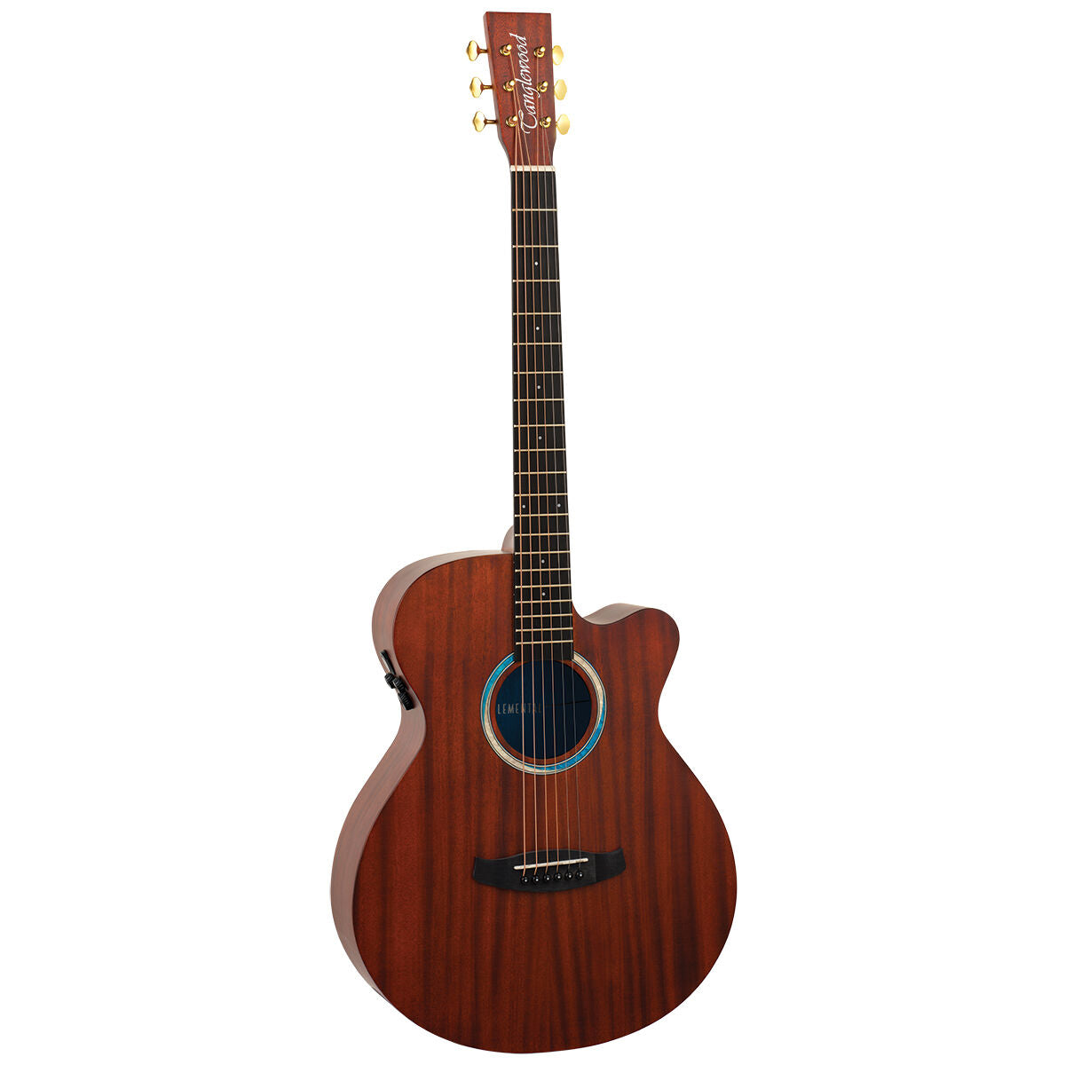 Tanglewood Elemental SuperFolk Acoustic Guitar w/Cutaway + Pickup (TE4-CE-BL)