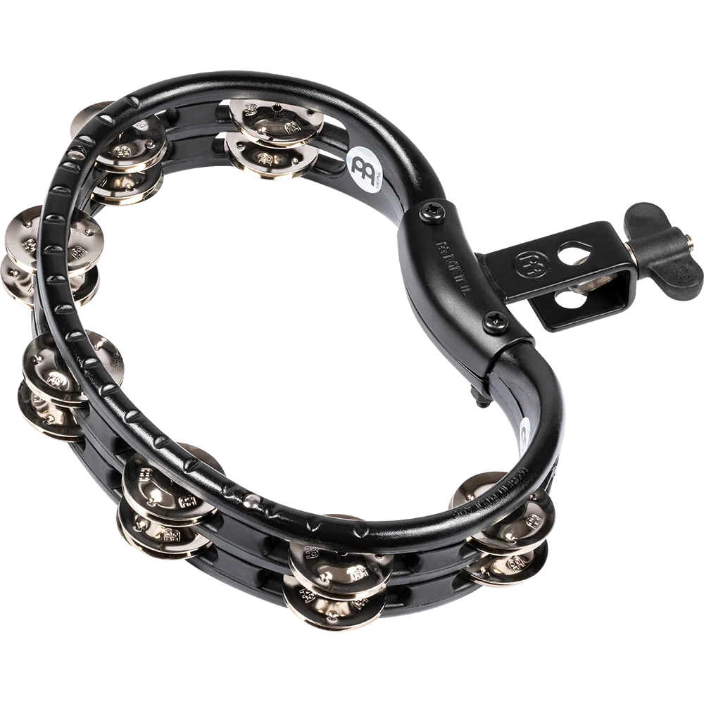 Meinl Mount Moulded Tambourine - Steel Jingles - 2R - Black