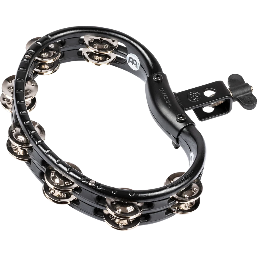 Meinl Mount Moulded Tambourine - Steel Jingles - 2R - Black
