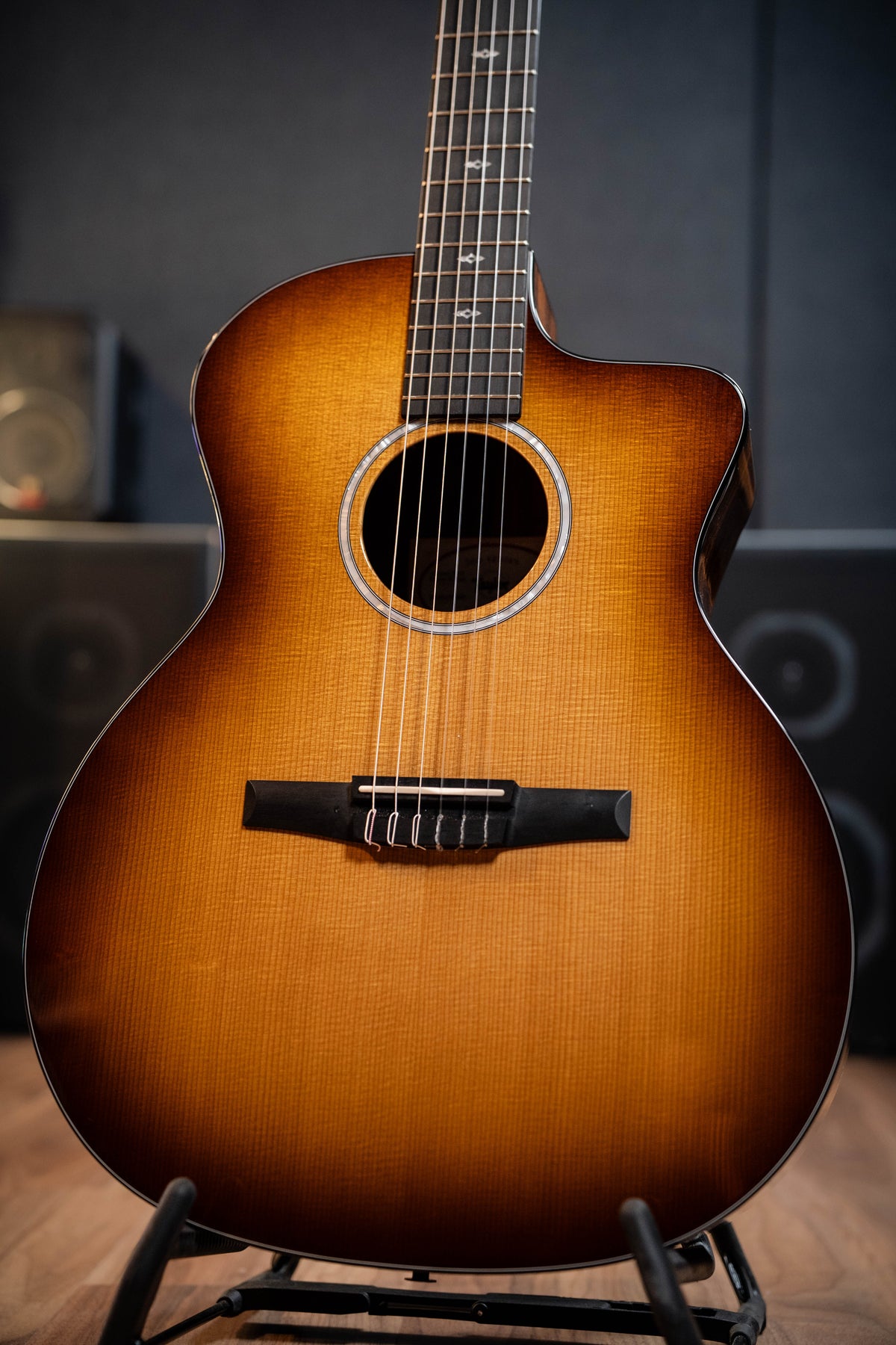 Taylor 214ce-N Nylon String Acoustic w/Bag - Edgeburst - Pre-Owned