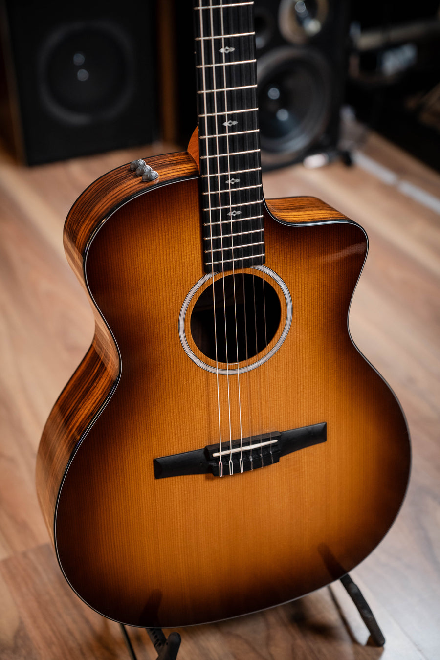 Taylor 214ce-N Nylon String Acoustic w/Bag - Edgeburst - Pre-Owned