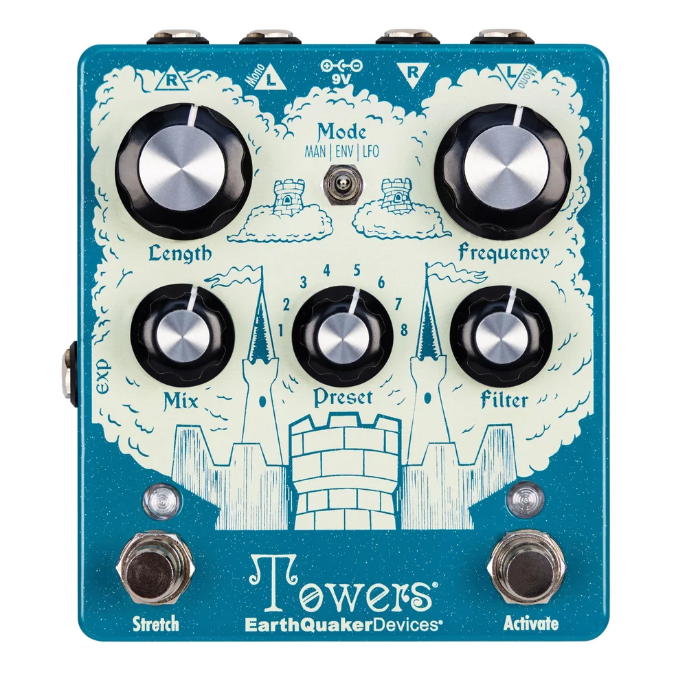 EarthQuaker Devices Towers Stereo Reverberant Filter