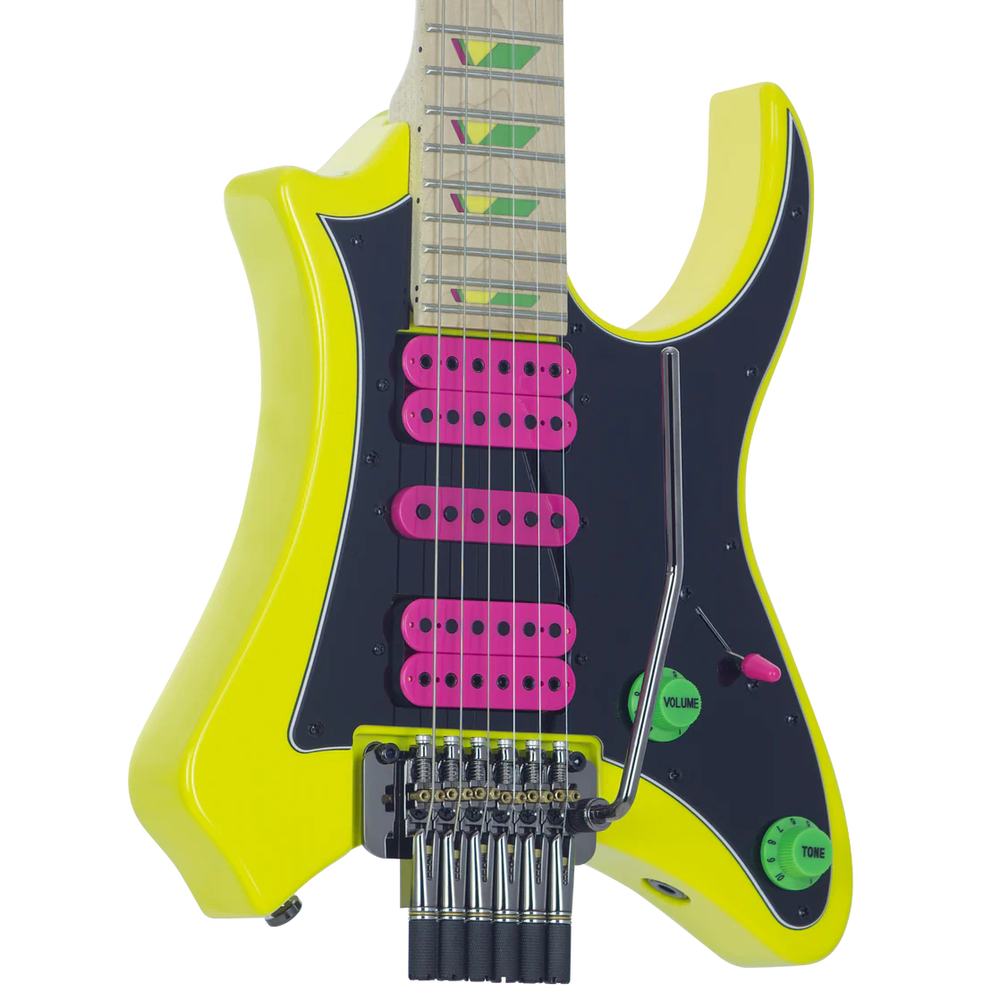 Traveler Guitar Vaibrant 88 Deluxe Headless Electric - Yellow