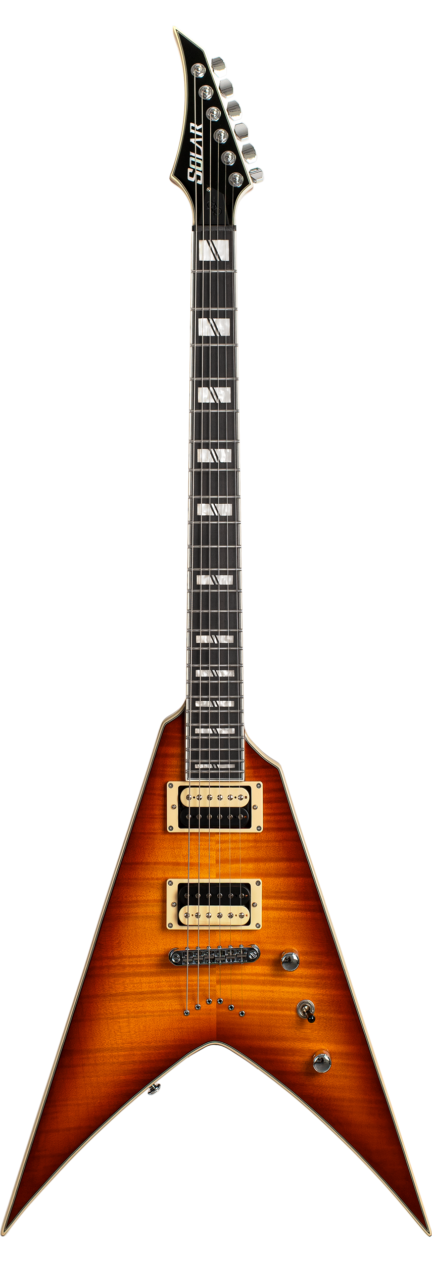 Solar VF1.6 Electric Guitar – Historia Burst