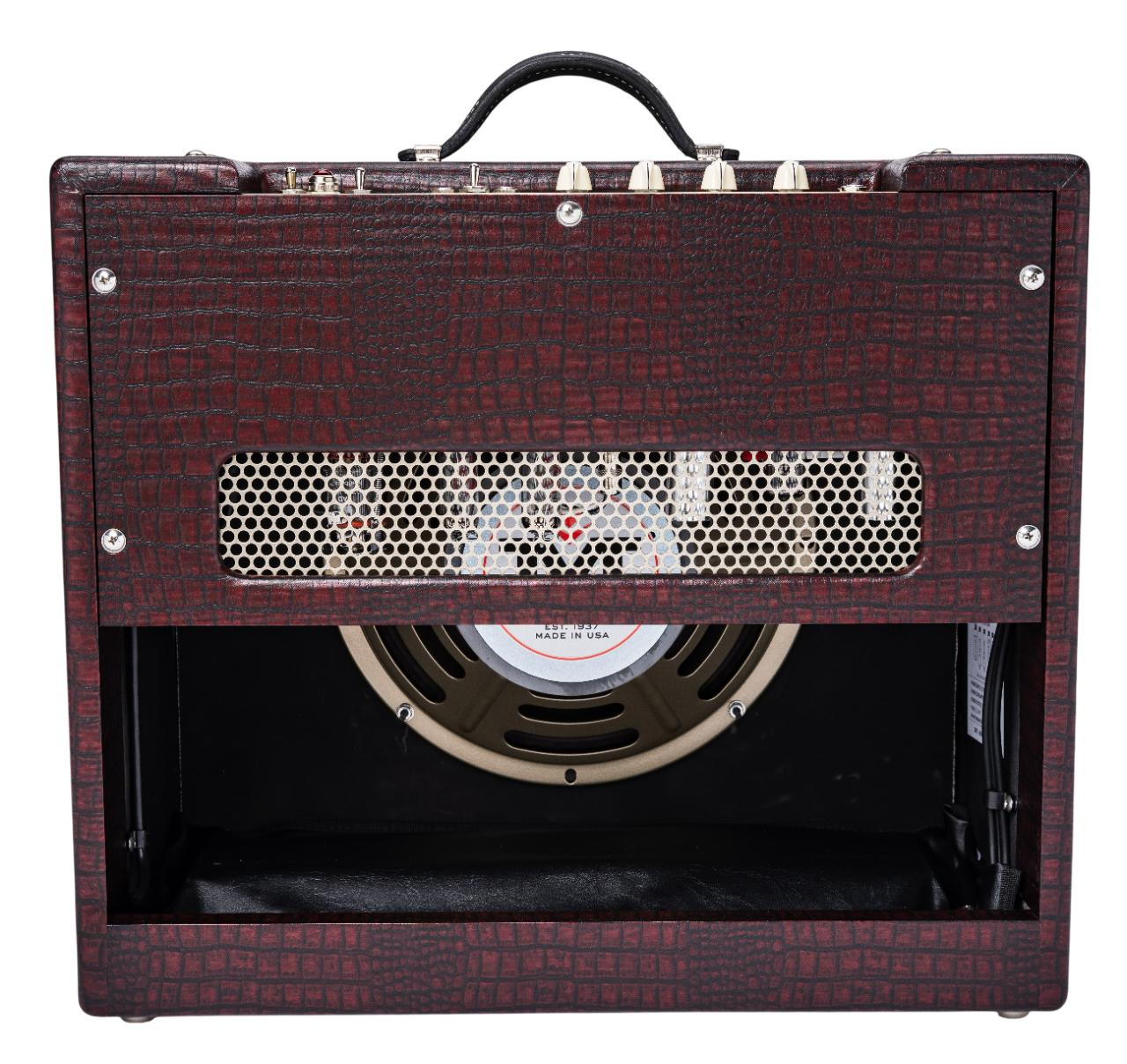 Magnatone Varsity Reverb 15w Handwired 1x12" Combo - Cathedral Burgundy (Limited)