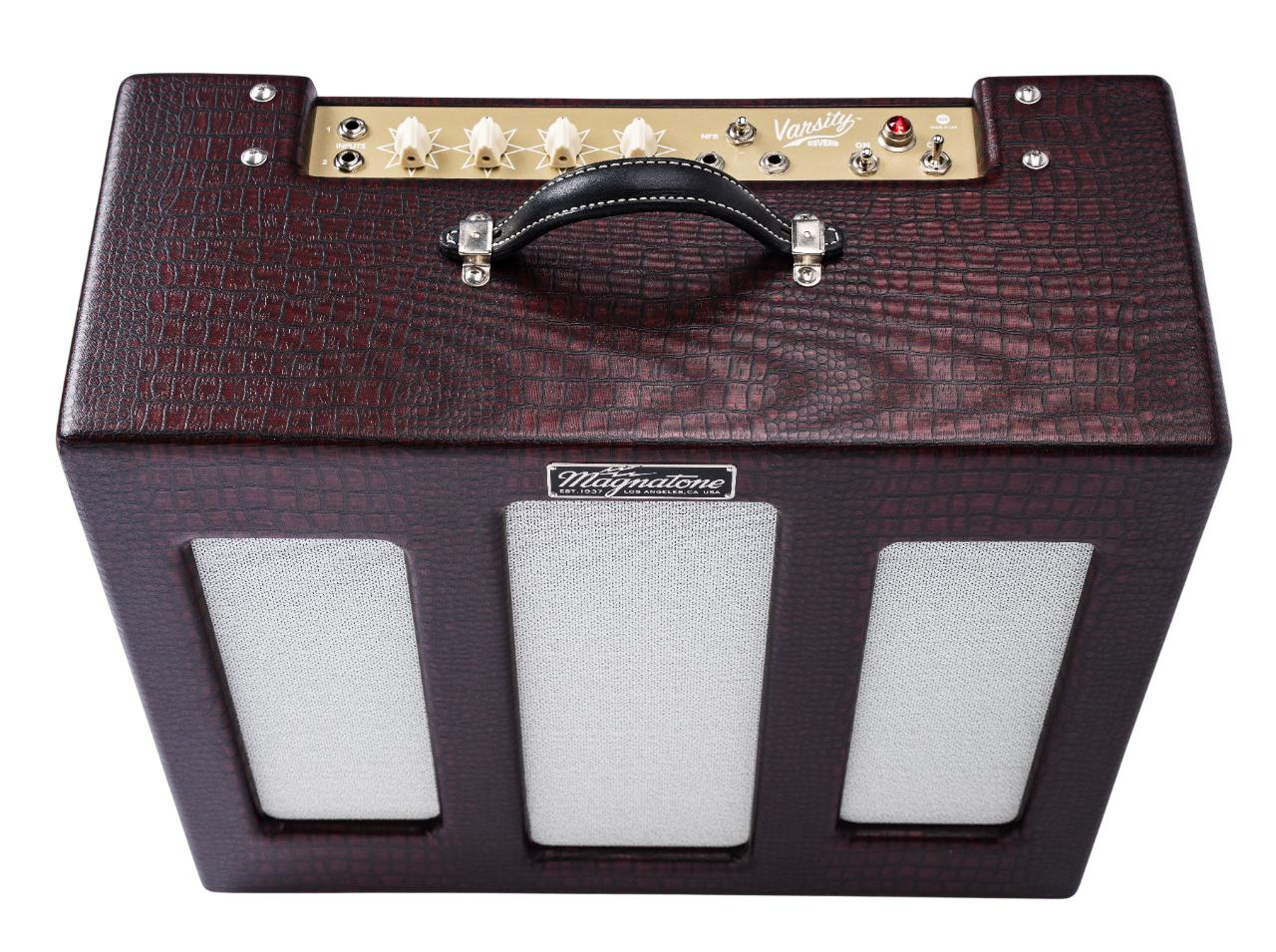Magnatone Varsity Reverb 15w Handwired 1x12" Combo - Cathedral Burgundy (Limited)