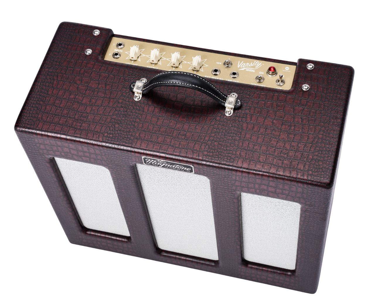 Magnatone Varsity Reverb 15w Handwired 1x12" Combo - Cathedral Burgundy (Limited)