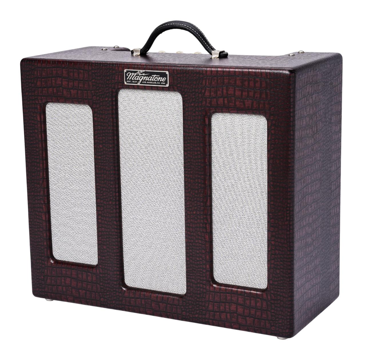 Magnatone Varsity Reverb 15w Handwired 1x12" Combo - Cathedral Burgundy (Limited)