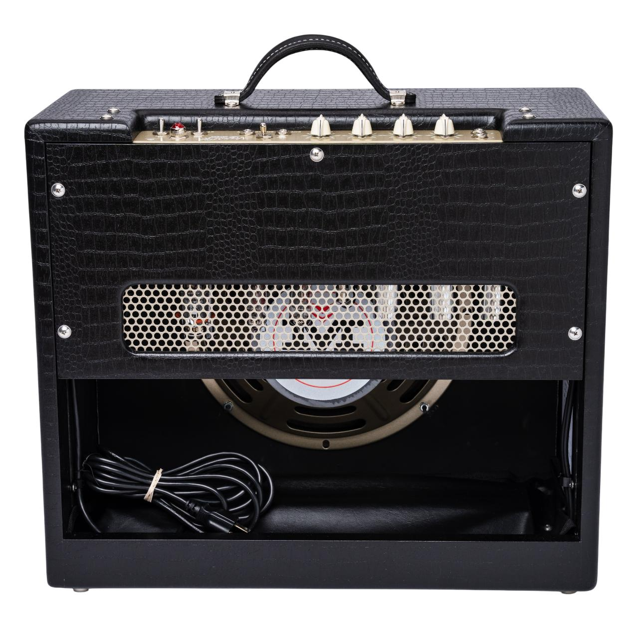 Magnatone Varsity Reverb 15w Handwired 1x12" Combo - Cathedral Black (Limited)