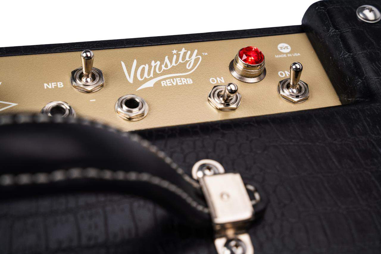 Magnatone Varsity Reverb 15w Handwired 1x12" Combo - Cathedral Black (Limited)