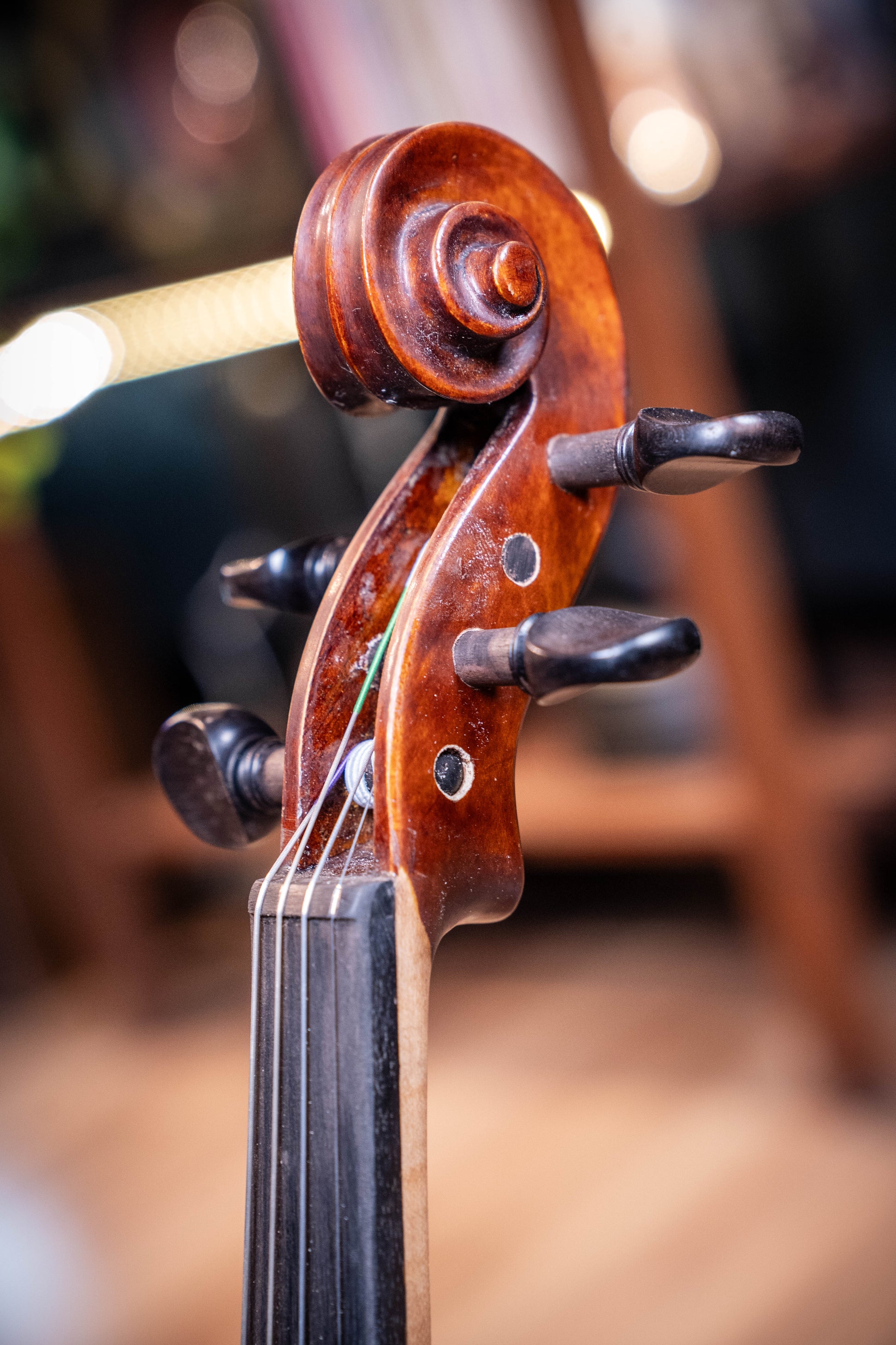 Gliga II Violin Outfit 4/4 - Aged Dark Antique - Set Up w/Opal Gold Strings