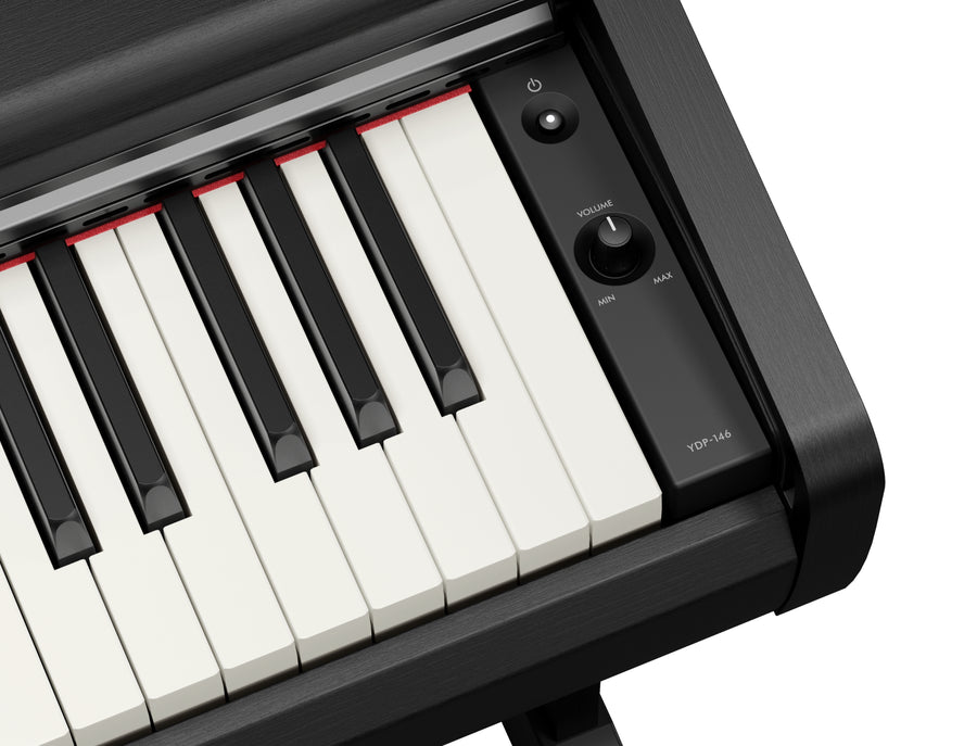 Yamaha YDP146B Digital Piano w/Matching Bench - Black