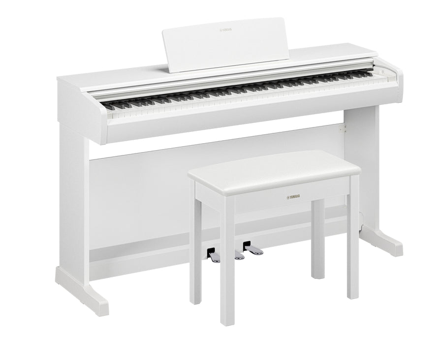 Yamaha YDP146WH Digital Piano w/Matching Bench - White