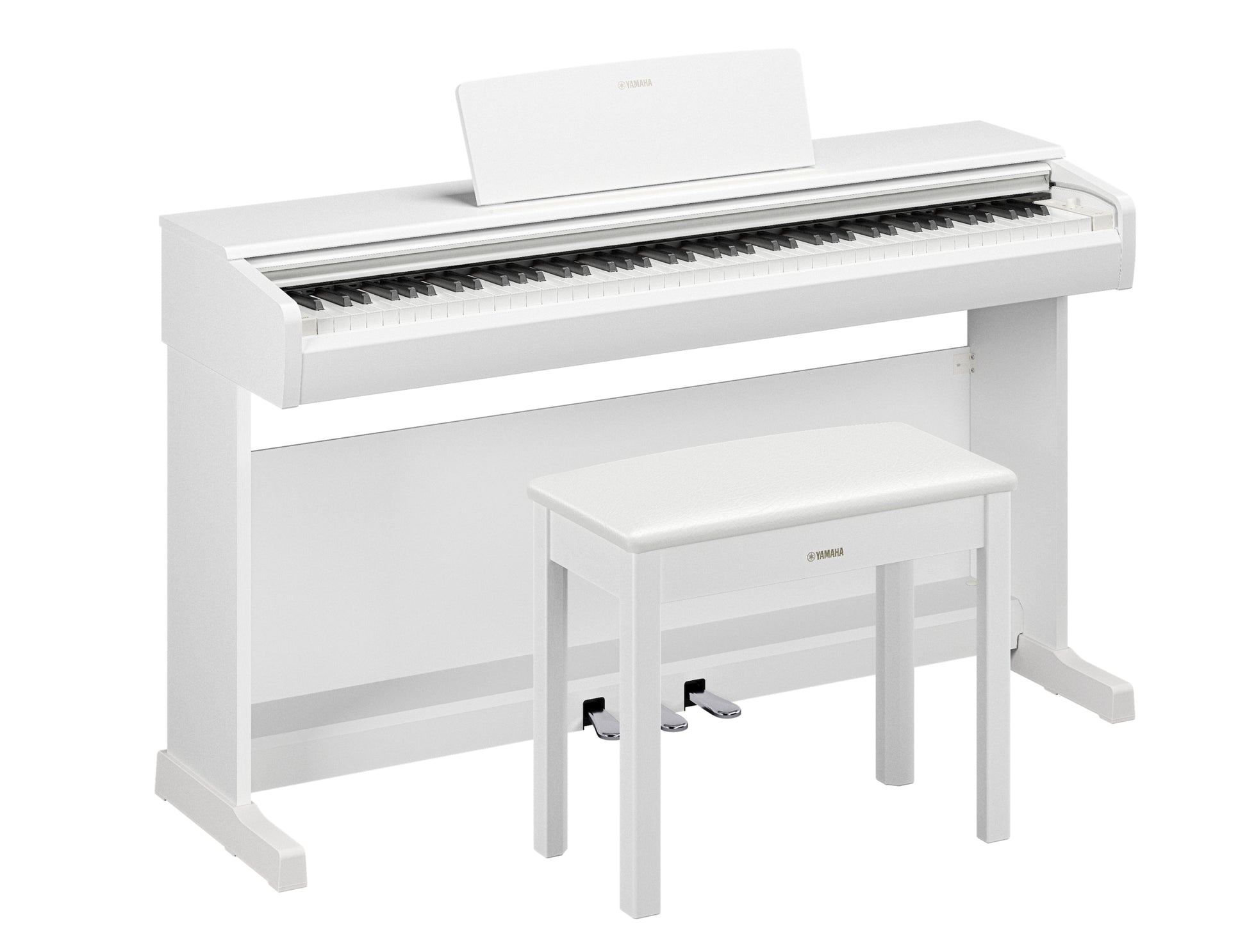 Yamaha YDP146WH Digital Piano w/Matching Bench - White
