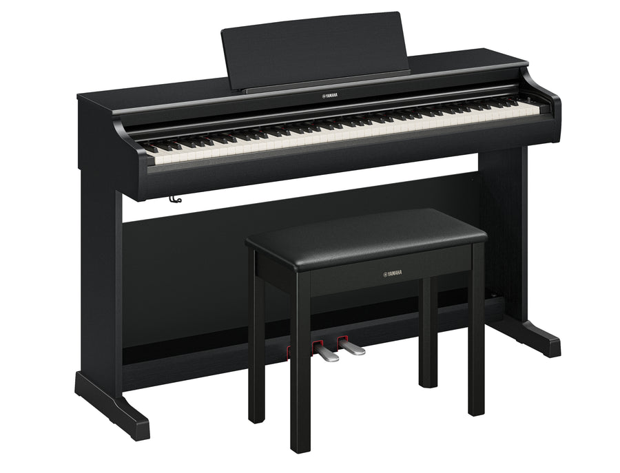 Yamaha YDP 166 Digital Piano w/Matching Bench - Black (YDP166B)