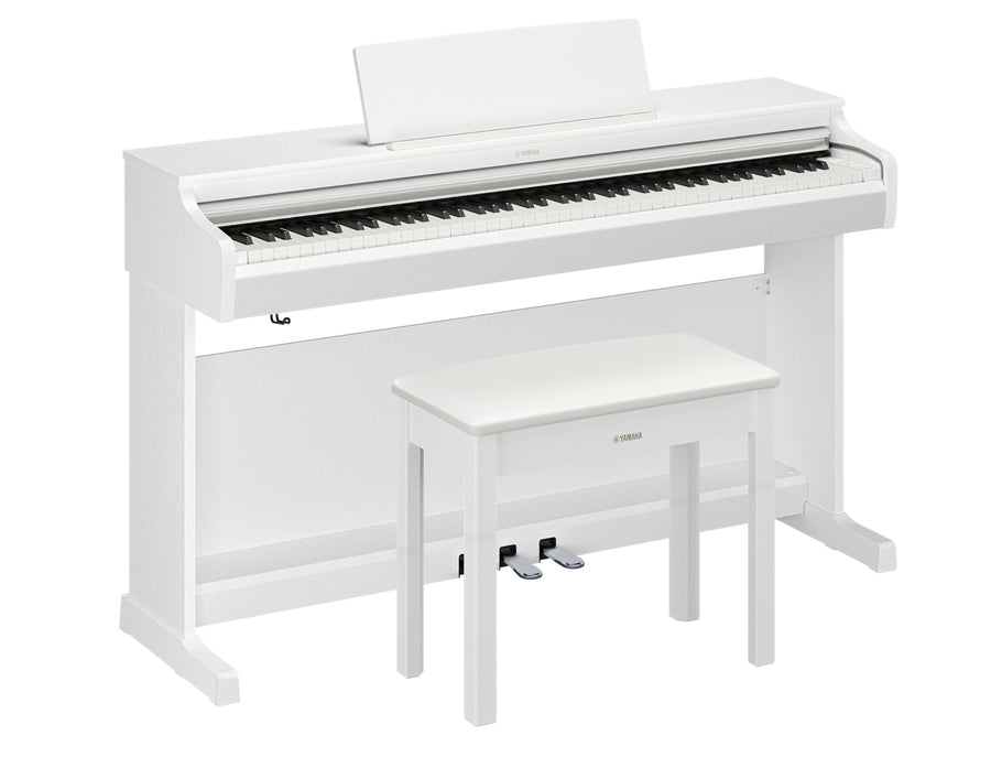 Yamaha YDP-166 Digital Piano w/Matching Bench - White (YDP166WH)
