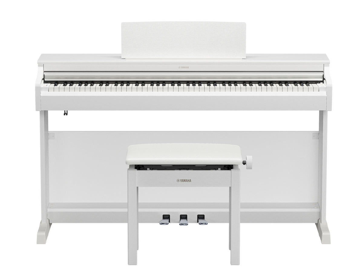 Yamaha YDP-166 Digital Piano w/Matching Bench - White (YDP166WH)