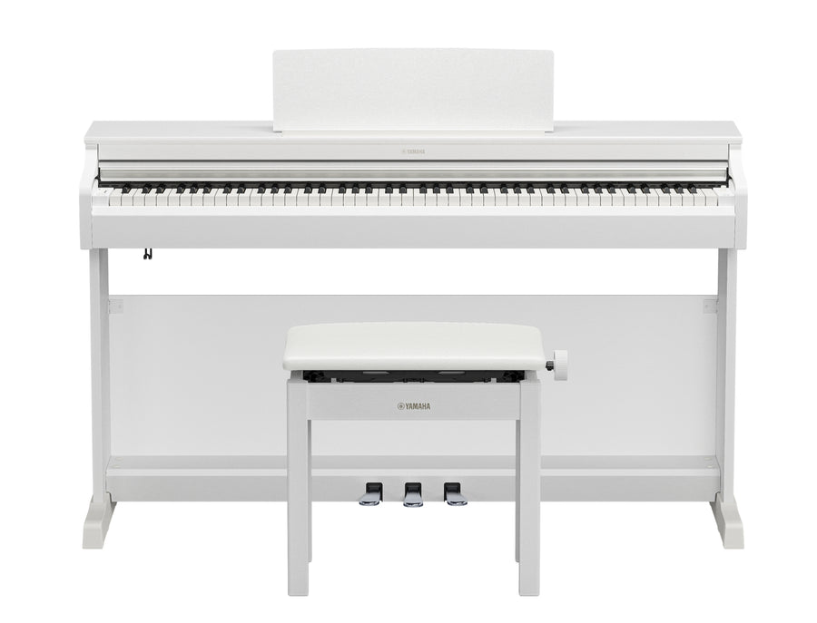 Yamaha YDP-166 Digital Piano w/Matching Bench - White (YDP166WH)
