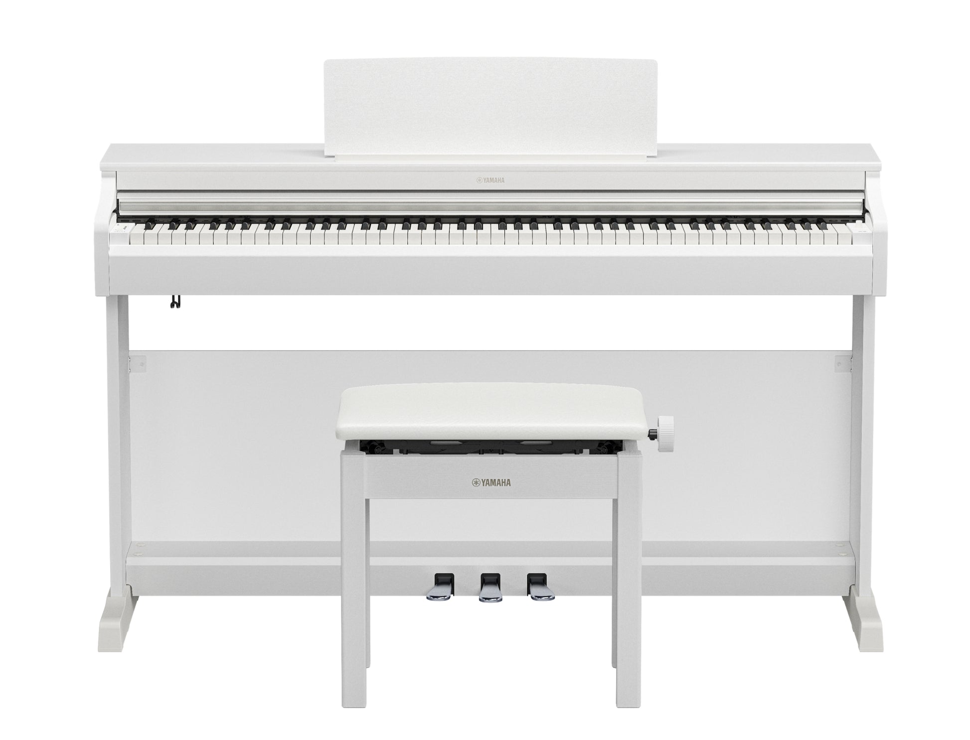 Yamaha YDP166WH Digital Piano w/Matching Bench - White
