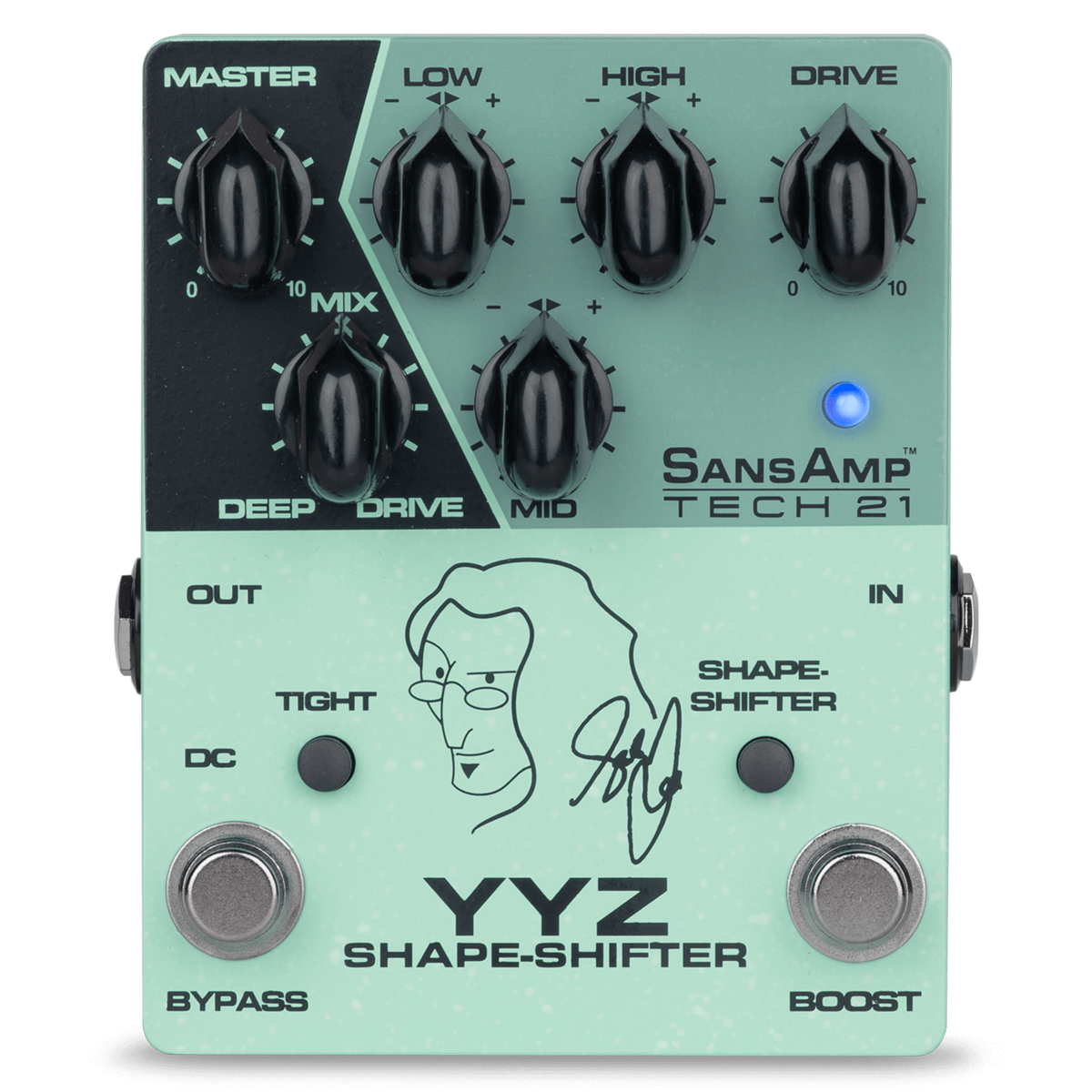 Tech 21 Sansamp YYZ Shape Shifter Geddy Lee Signature Pedal