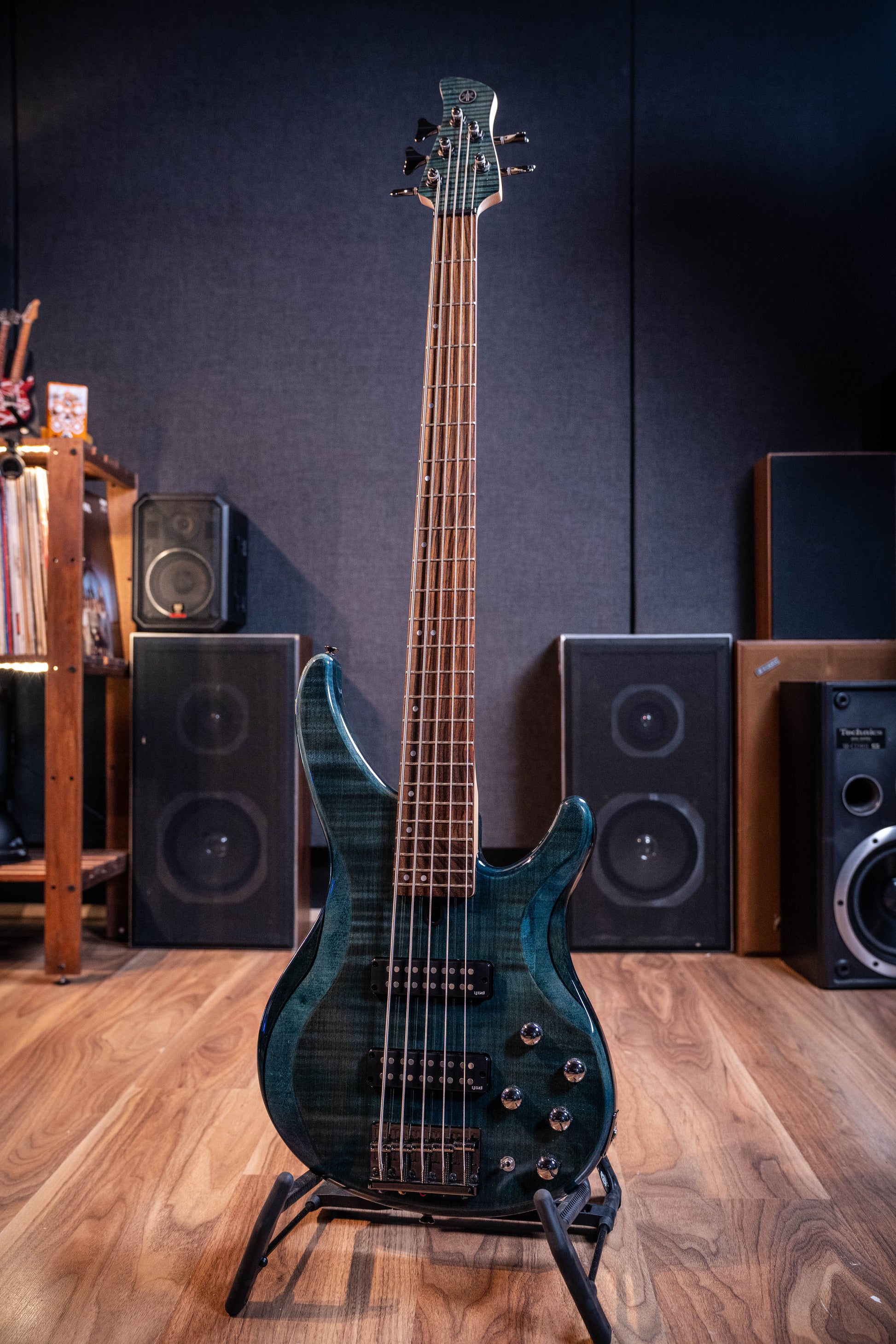 Yamaha TRBX605FM 5-String Bass - Indigo Blue - Pre-Owned