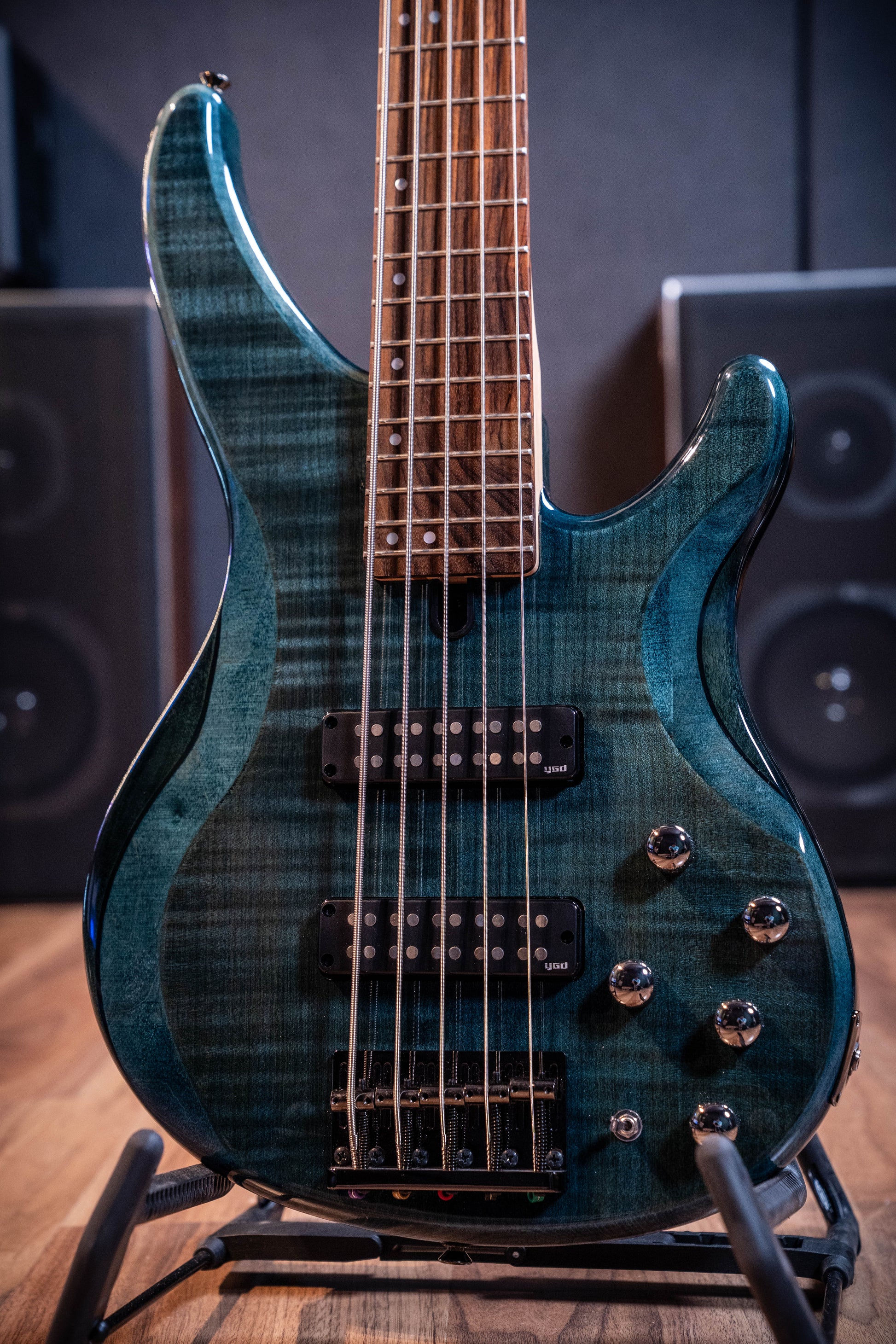 Yamaha TRBX605FM 5-String Bass - Indigo Blue - Pre-Owned
