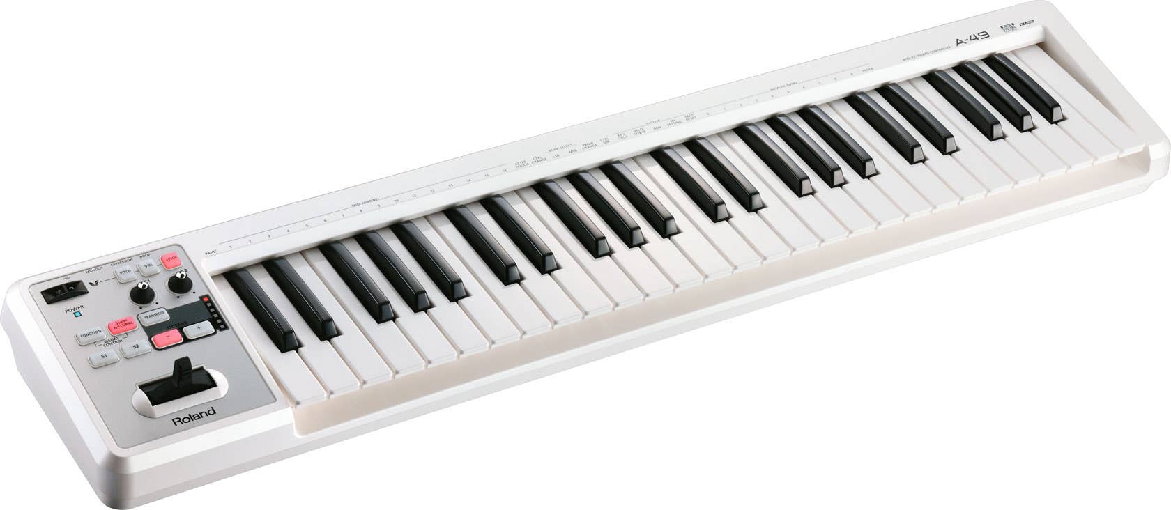 Roland A49 MIDI Keyboard Controller - Pearl White (A-49WH)