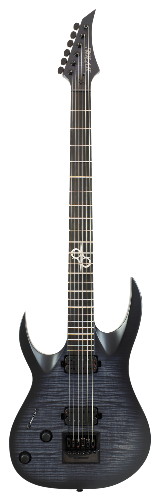 Solar A1.6FBB-29 LH+ Electric Guitar - Flame Black Burst Matte - Left Handed