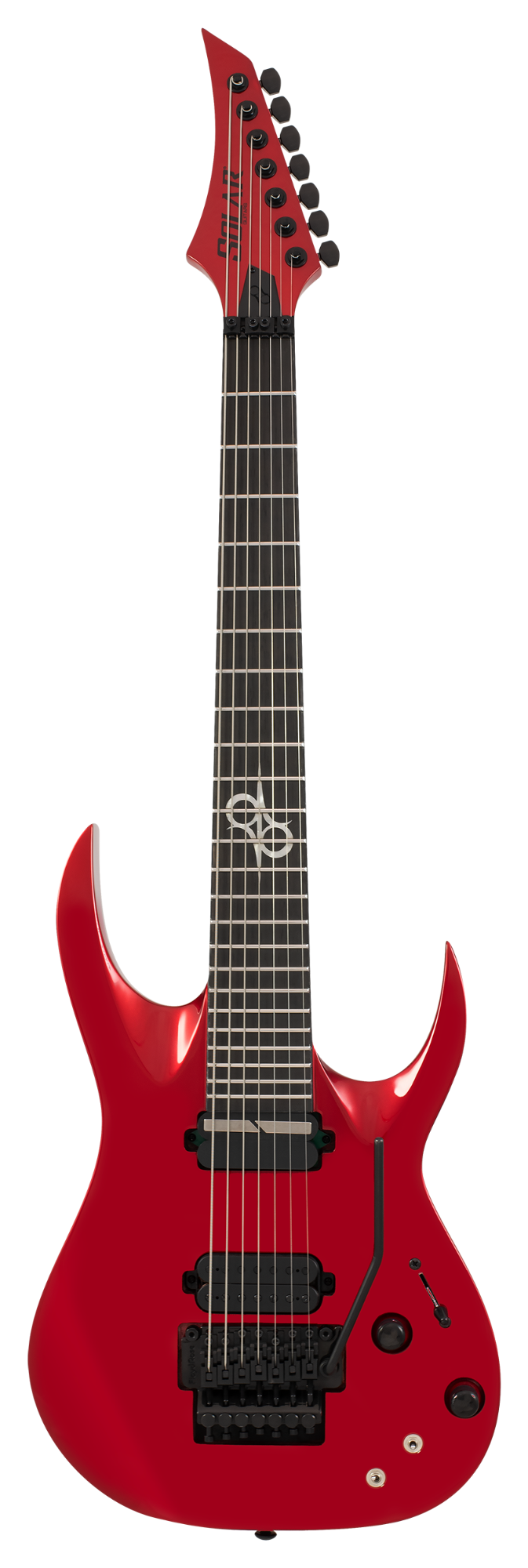 Solar A1.7FRCAR 7-String Sustainiac+ Electric Guitar - Candy Apple Red Metallic Gloss