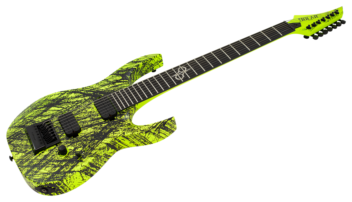 Solar A1.7LN CANIBALISMO+ 7-String Electric Guitar - Lemon Neon Matte (LIMITED)