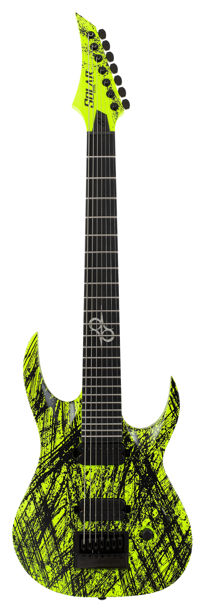 Solar A1.7LN CANIBALISMO+ 7-String Electric Guitar - Lemon Neon Matte