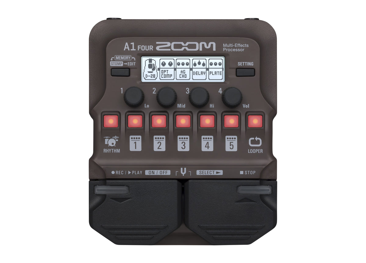 Zoom A1 FOUR Acoustic / Brass and Woodwind Multi-Effect Pedal