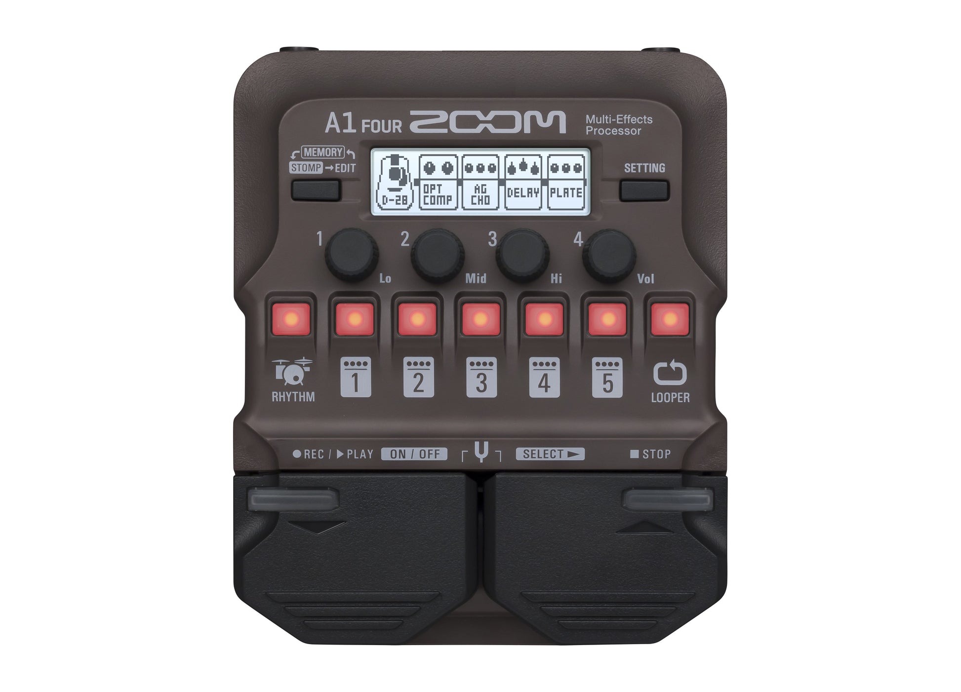 Zoom A1 FOUR Acoustic / Brass and Woodwind Multi-Effect Pedal