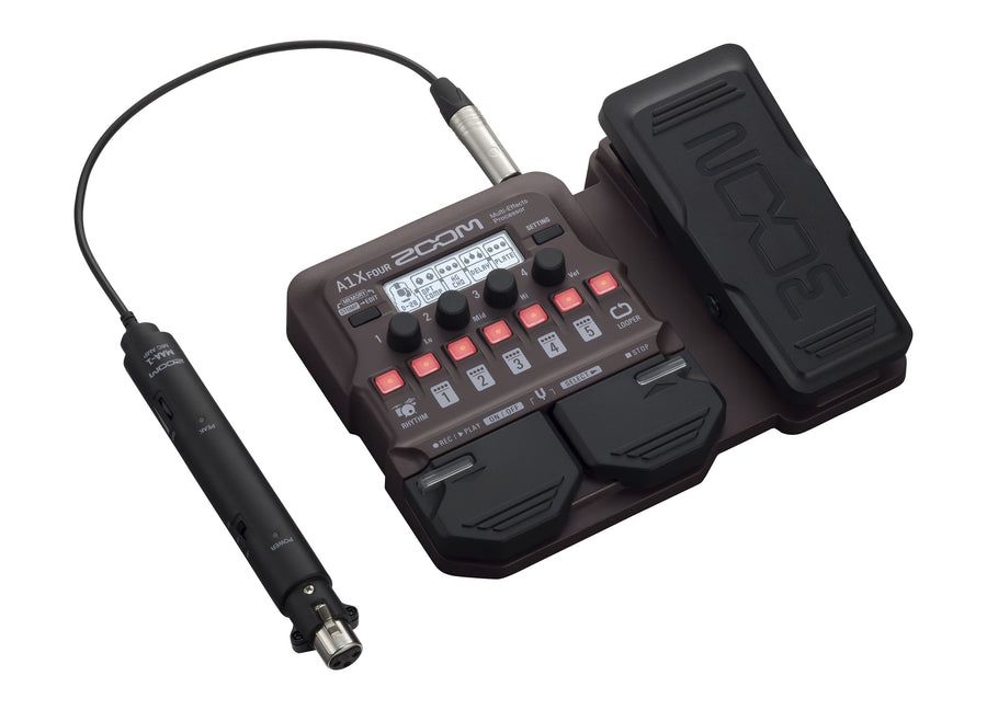 Zoom A1X FOUR Acoustic / Brass and Woodwind Multi-Effect Pedal w/Expression Pedal