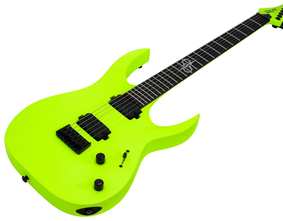 Solar A2.6LN Electric Guitar - Lemon Neon