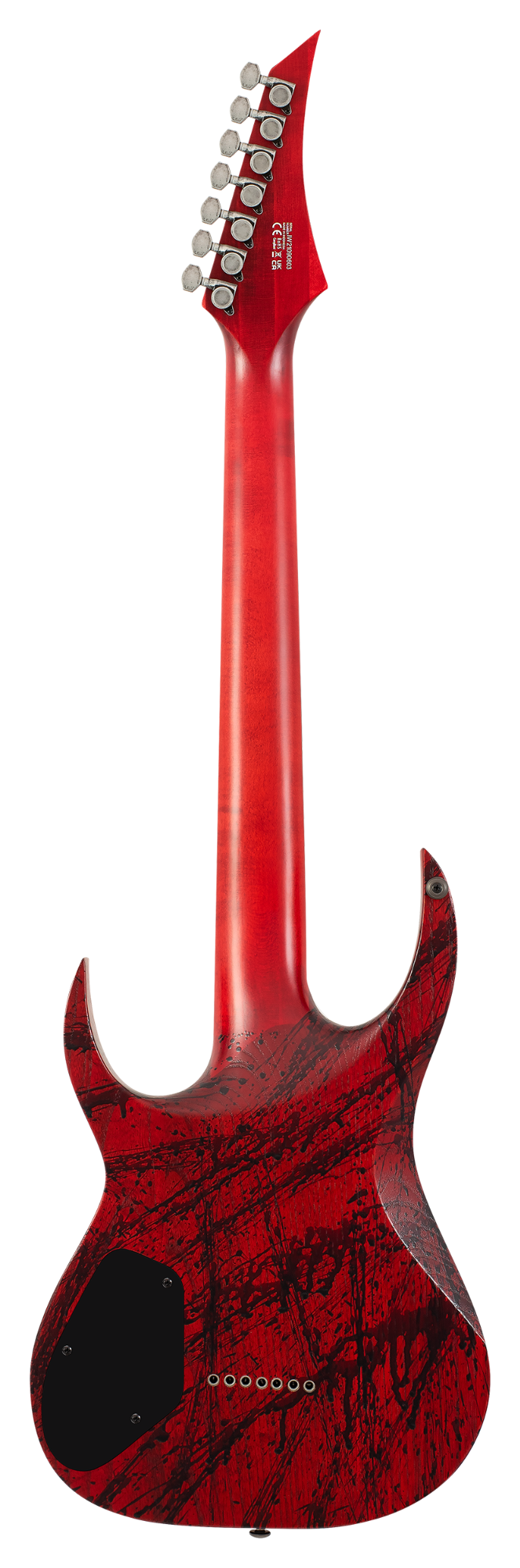 Solar A2.7Canibalismo+ 7-String Electric Guitar - Blood Red Splatter