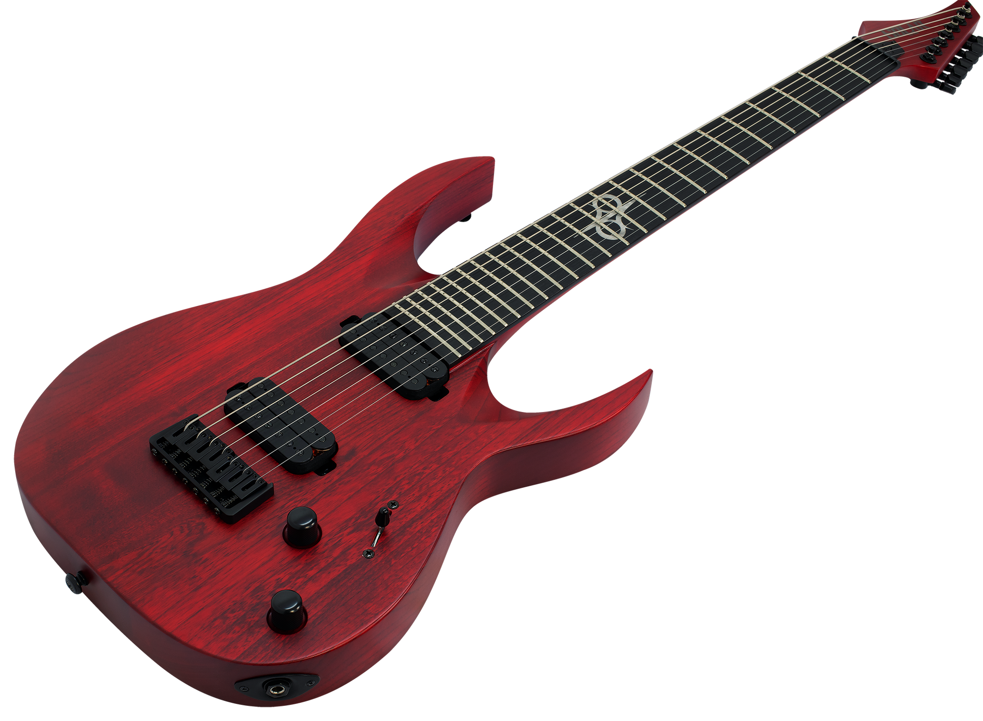 Solar A2.7TBR SK 7-String Electric Guitar - Trans Blood Red Matte