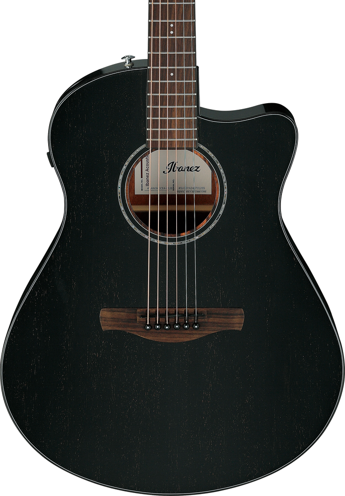 Ibanez AAM340CE Acoustic Guitar - Rustic Black High Gloss