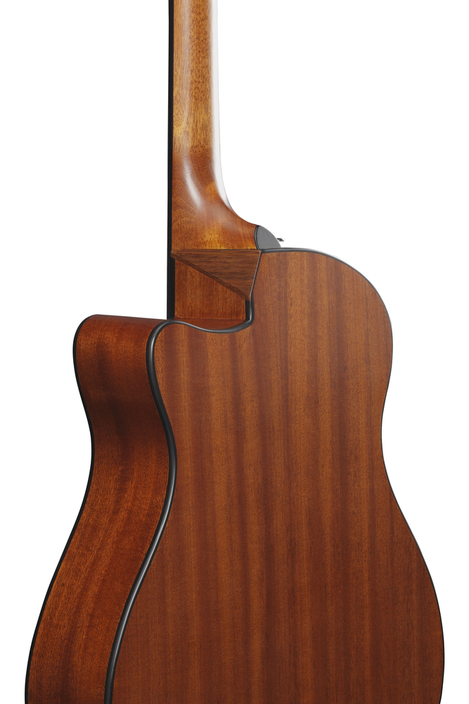 Ibanez AAM50CE Acoustic Guitar - Coral Red Burst Open Pore Top