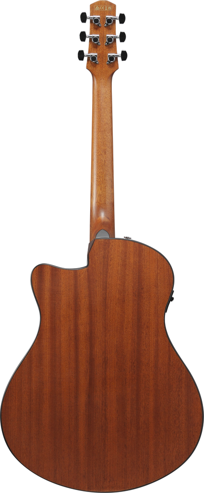 Ibanez AAM50CE Acoustic Guitar - Coral Red Burst Open Pore Top