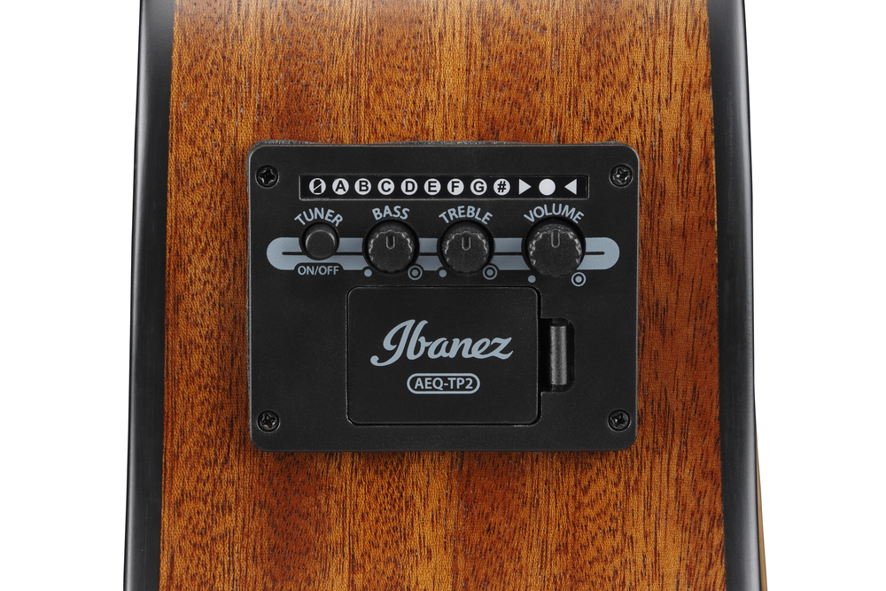 Ibanez AAM50CE Acoustic Guitar - Sapphire Blue Burst Open Pore Top