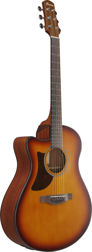 Ibanez AAM50LCE Acoustic Guitar - Open Pore Light Brown Sunburst Top - Left Handed
