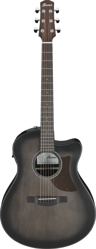 Ibanez AAM70CETBN Electric Acoustic Guitar - Transparent Charcoal Burst Low Gloss Top / Natural Open pore Back and Sides