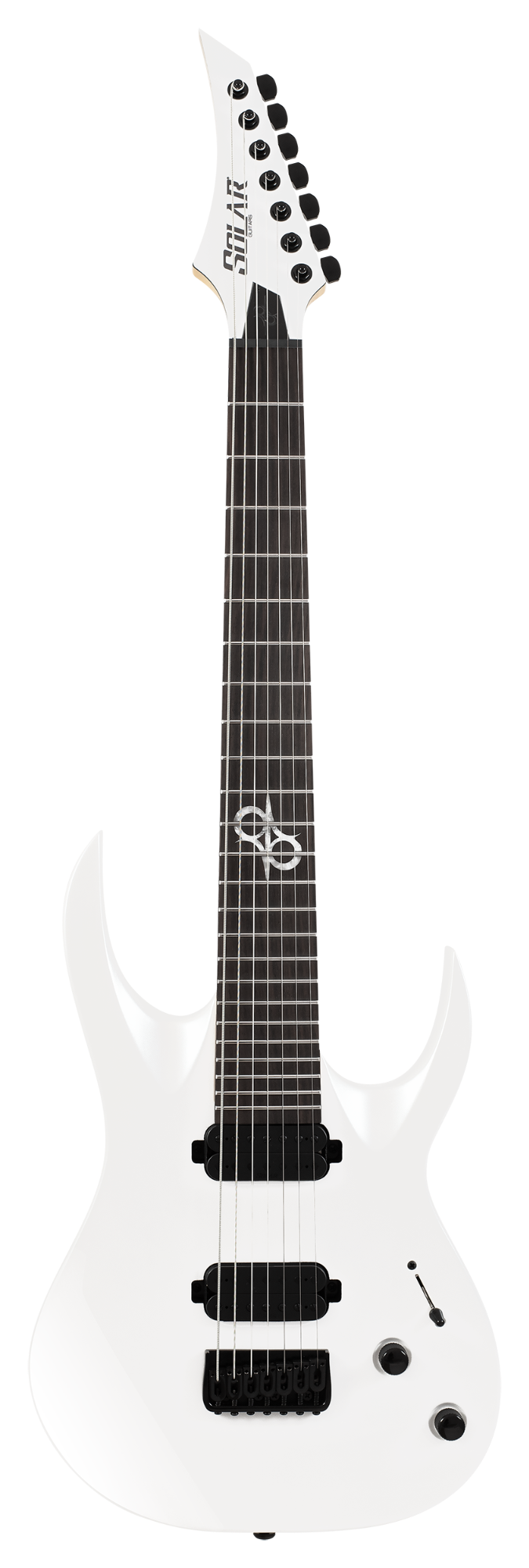 Solar AB2.7WPM 7-String Electric Guitar - White Pearl Metallic Gloss