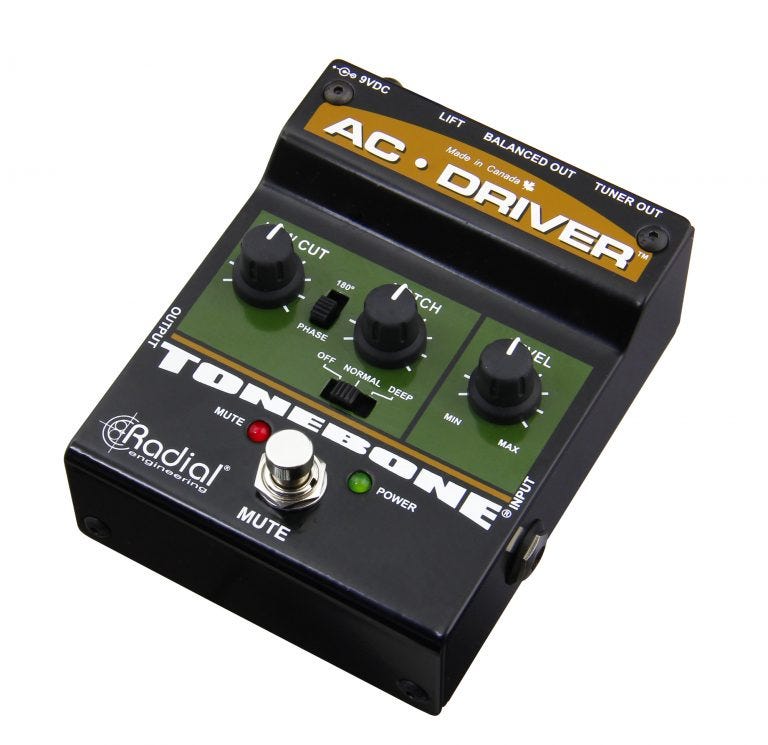 Radial AC-Driver Acoustic Preamp/DI Pedal