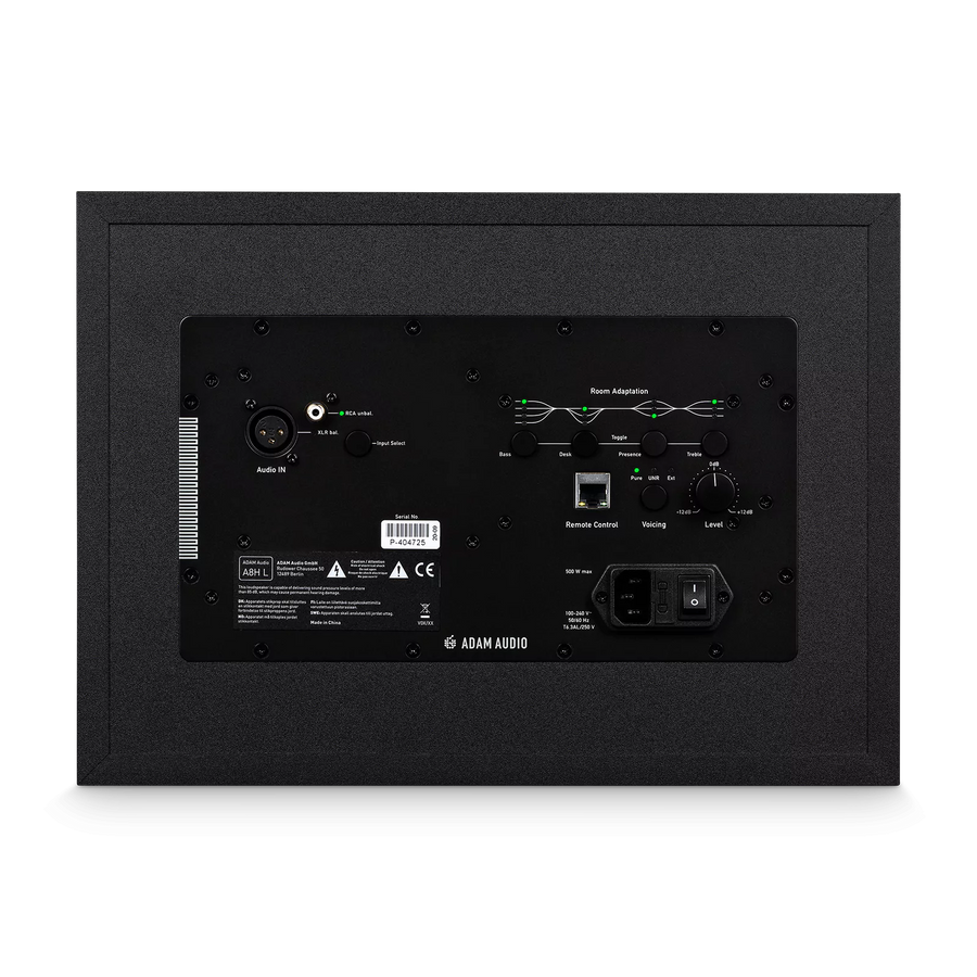 ADAM Audio A-series A8H-L 8" 3-Way Studio Monitor - Left Side (Single)