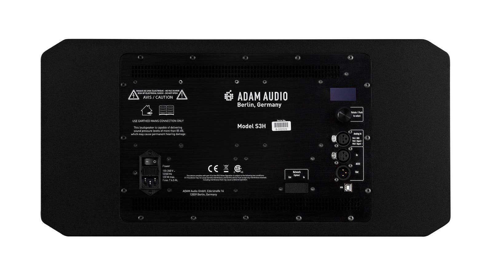 ADAM Audio S3H Dual 7" 3-Way Studio Monitor (Single)