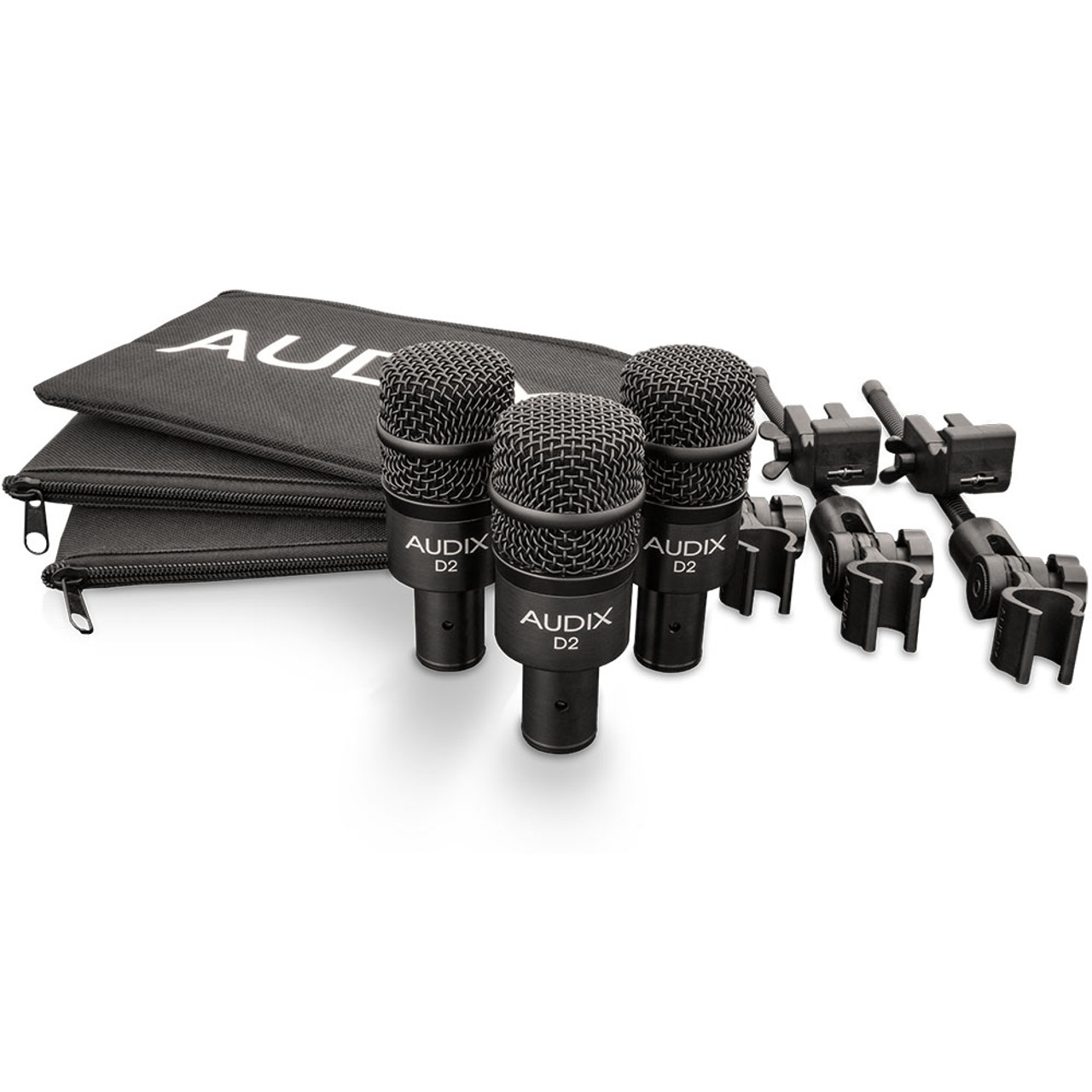 Audix D2 Trio Mic Pack (3x D2 Mic + Mounts)